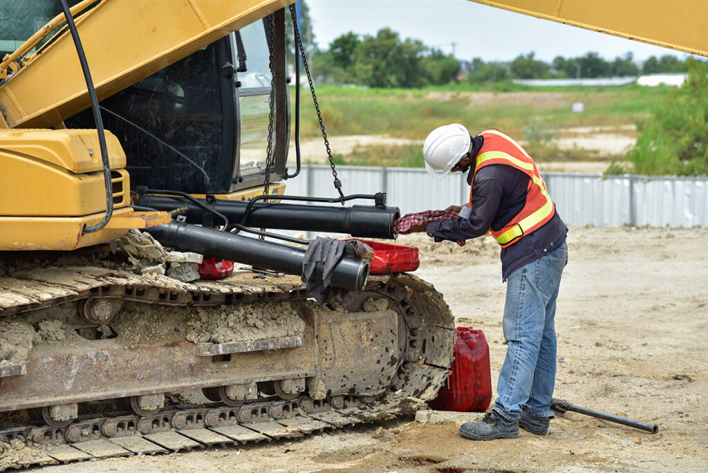 Millwright at a quarry in Ontario, Canada