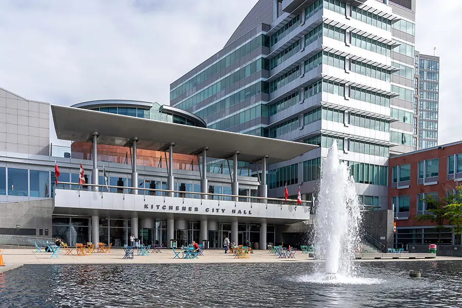 Kitchener, Ontario, Canada- September 30, 2019: Exterior view of