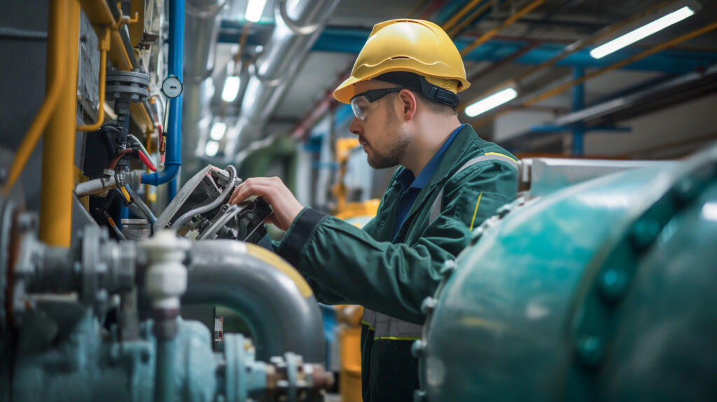 Shift Coverage Millwright performing maintenance in factory